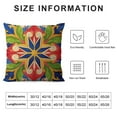 thumbnail image 5 of Leisuo Throw Pillows Cover Blue Portuguese Tiles Green Pattern Vintage Watercolor Floral Cushion Case for Fall Home Decor white, 5 of 5