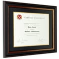 thumbnail image 6 of Excello Global Products Elegant Double Mat Certificate Holder Frame, 8.5x11, Black/Gold, 6 of 6