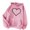 Pink, variant on Long Sleeve Tops Women Tops Women Clearance Plus Size Winter Hoodie Sweatshirt Pullover Tops Long Sleeve Sweatshirt