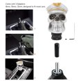 thumbnail image 4 of Gear Shift Knob, Skull Head Gear Shift Lever Knob with 3 Adapters Resin Stable Grip Enhance Driving Experience Universal Replacement for Most MT AT Cars, 4 of 7