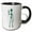 Black/White, variant on 3drose, Cartoon Alien from Outer Space, 11oz Mug