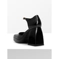 thumbnail image 3 of Women’s Mary Jane Platform Chunky Heel Pumps With Ankle Strap, 3 of 5