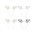 thumbnail image 4 of 1pc Halloween Bat Wing Headband/ Horns Hair Hoop/funny Hair Clip With Rhinestones, 4 of 4