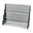 thumbnail image 2 of HILABEE Sports Card Shelf Holder Shop Dorm Retail Table 3 Tier Acrylic Display Stand Black Clear, 2 of 9