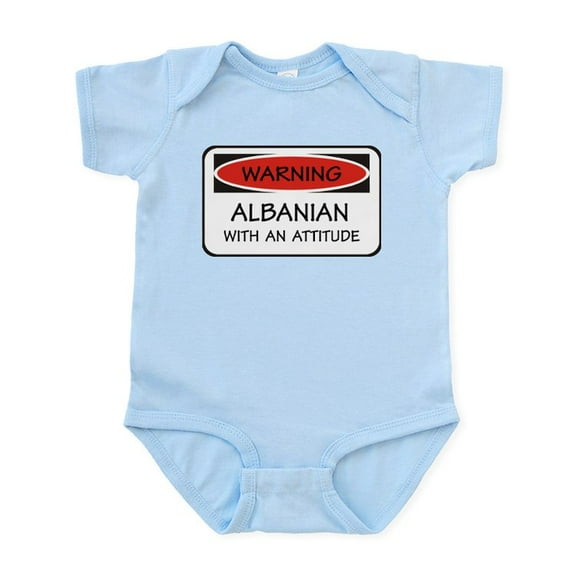 CafePress - Attitude Albanian Infant Bodysuit - Baby Light Bodysuit