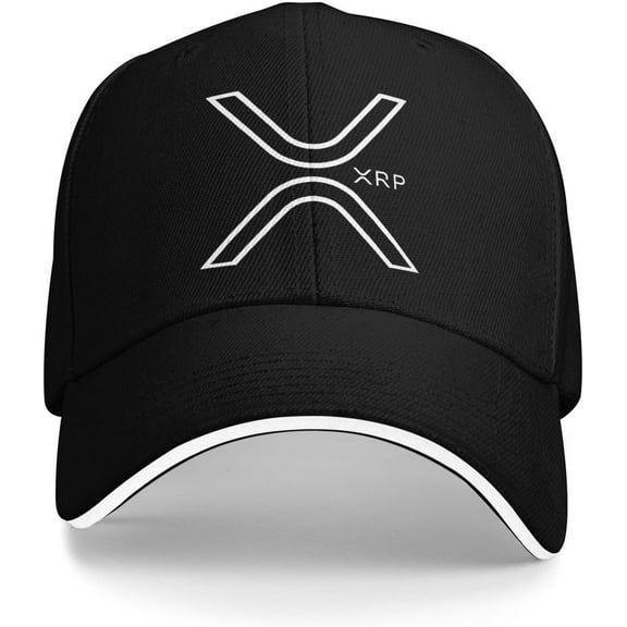 Xrp Ripple Hat Xrp Baseball Cap Novelty Graphic Adjustable Trucker Hats Unisex Black