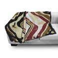 thumbnail image 3 of Abstract Soft Flannel Fleece Throw Blanket, Trippy Forms in Grunge Effects Butterflies Retro Illustration, Cozy Plush for Indoor and Outdoor Use, 50" x 70", Pale Yellow Caramel, by Ambesonne, 3 of 6