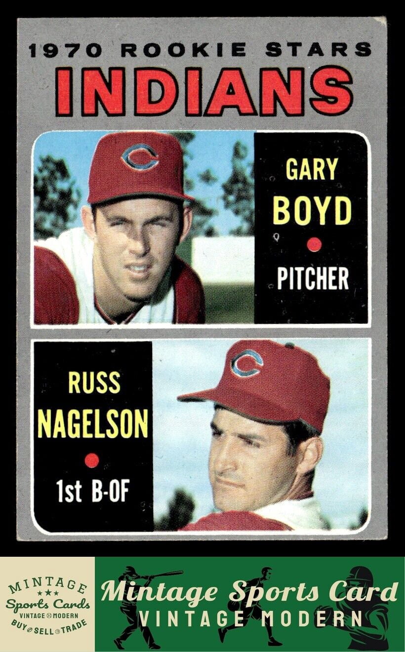 1970 Topps Indians 1970 Rookie Stars (Gary Boyd / Russ Nagelson) #7 RC ...