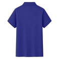 thumbnail image 5 of Men's Polo Short Sleeve Shirts Moisture Wicking Quick Dry Collared Solid Color Shirt Classic Fit Business Casual Tops Purple XL, 5 of 5