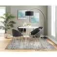 thumbnail image 3 of LumiSource Gold Metal, Grey PU Claire Chair, 3 of 11