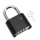 thumbnail image 2 of Candado negro grande con combinación de 4 dígitos, cerradura codificada con contraseña de seguridad con llave para camión Gate Depot, 2 of 5