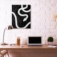 thumbnail image 5 of Snake Silhouette Black And White Animal Design XXL Stretched Canvas Wall Art by Daphne Polselli, 5 of 6