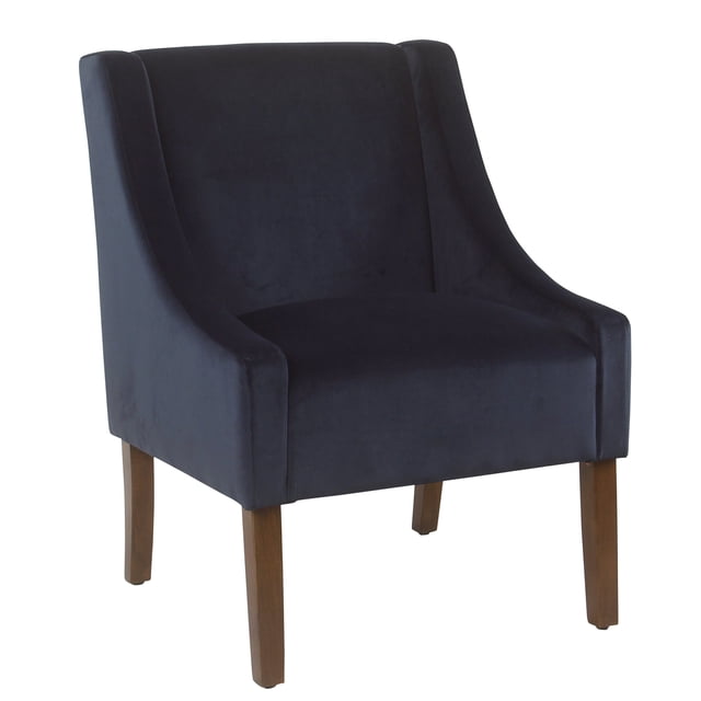 HomePop K6908-B267 Swoop Arm Accent Chair, Navy