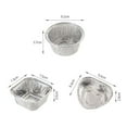 thumbnail image 2 of JUNWELL Small Foil Pans Aluminum Pans Disposable Food Containers 20pcs  Food Storage Containers for Baking Meal Prep Freezer, 2 of 2