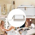thumbnail image 5 of Translucent PU cosmetic bag fashion portable cosmetic storage bag large capacity travel wash bag, 5 of 5