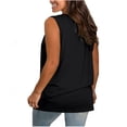 thumbnail image 2 of Women's Plus Size Sleeveless Crew Neck Tank Top Loose Fit Summer Casual, 2 of 6