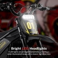 thumbnail image 3 of Heybike Villain 4160W Electric Dirt Bike for Adults, 52V 26AH Battery E Dirt Bike with 45 Mph Top Speed, 14"/12" Fat Tire Electric Dirt Bike Age 13+, Off-Road Only, 3 of 7