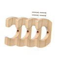 thumbnail image 2 of guohui Support 4 Pcs en Bois Robuste pour Pagaies, Cintre, Support de Rame Robuste, Décoratif, 2 Paires, 2 of 8
