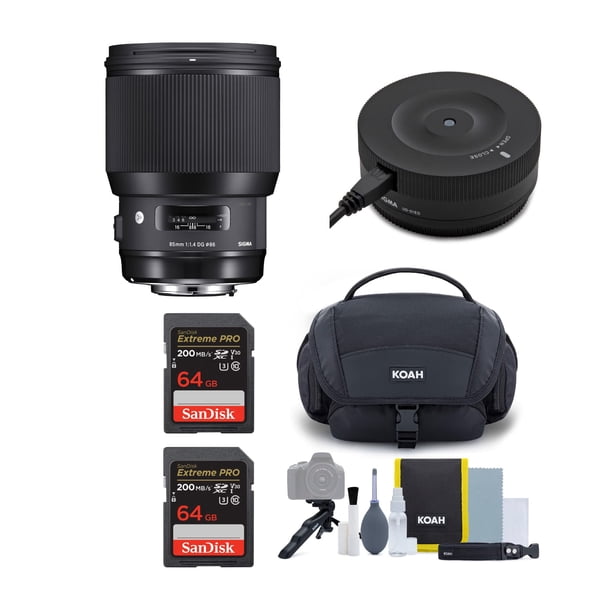 Lente Sigma 85 mm f/1.4 DG HSM Art para Nikon F con accesorios