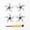 2 pairs gray, variant on Drone Propellers for DJI NEO 2 Colorful 5-Blade Paddles Replacement for NEO2 Matching Low-Noise Blades Props
