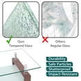 thumbnail image 2 of Walnut Glass Coffee Table - Modern Side Table with Storage, 2 of 5