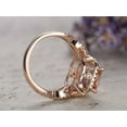thumbnail image 3 of HeartsAndYou 3ct Natural Peach Morganite & Diamond Ring Halo 100% REAL 14k SOLID Rose Gold, 3 of 8