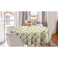thumbnail image 1 of Fruit Round Tablecloth, Zentangle Patterned Pears and Silhouettes Pop Kitchen, Circle Table Cloth Cover for Dining Room Kitchen Decor, 60", Pastel Yellow Pale Green, by Ambesonne, 1 of 2