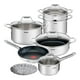 thumbnail image 1 of Batería T-fal Ultimum 10 piezas Plateado, 1 of 4