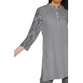 thumbnail image 4 of Moomaya Printed Side Slit Short Kurta Tunic For Women Summer Wear Ladies Kurti, 4 of 5