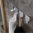 thumbnail image 5 of Gancho adhesivo Gancho para bata Albornoz Ropa Toallero, Gancho autoadhesivo, Toallero de acero inoxidable Gancho de pared para baño., 5 of 5