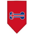 thumbnail image 3 of Pet and Dog Bandana Screen Printed, "Bone Shaped Iceland Flag", 3 of 10