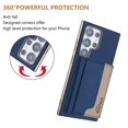 thumbnail image 3 of Decase Premium Flip Magnetic Wallet Case Compatible with Samsung Galaxy S24 FE,Shockproof RFID Wallet Protection Cover with Credit Card & Cash Slot,PC+TPU & PU Leather Hybrid Back Cover,Darkblue, 3 of 12