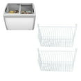 thumbnail image 3 of 2Pcs Freezer Wire Basket, Large Capacity Easy Grip Handles Multi Purpose Steel Organizer Bins for Kitchen Closets, 3 of 8