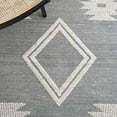 thumbnail image 6 of SAFAVIEH Marbella Annabelle Diamond Area Rug, Ivory/Black, 6' x 9', 6 of 8