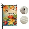 thumbnail image 4 of Oioii Welcome Fall Garden Flags 12x18in,Pumpkin Autumn Yard Flag for Outside Maple Leaf, Thanksgiving Garden Flag Sunflower, Fall Outdoor Decorations, 4 of 7