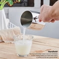 thumbnail image 3 of Jarra de la leche 370 ml 304 Pote de espuma resistente al calor de acero inoxidable con mango Coffee Crema Crema Jarra Reutilizable Copa Crema Advancent HA059530-00B, 3 of 7