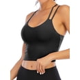 thumbnail image 5 of FUTATA Women's Cross Strap Sports Bra, Fitness Workout Sports Running Bra Yoga Bra, Sexy Tubeless Strapless Camisole With Detachable Cups, 5 of 7