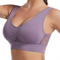 thumbnail image 2 of YONGHS Womens Sports Bras Yoga Running Gym Bralette Stretch Crop Tops Vest Gray 3XL, 2 of 2