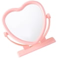 thumbnail image 2 of Shisuyan Heart Shaped Tabletop Mirror Table Desk Vanity Makeup Portable Double-sided Mirror, 2 of 9