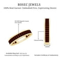 thumbnail image 6 of Rosec Jewels Natural Garnet Eternity Ring for Women - AAA Quality - Baguette Garnet Wedding Anniversary Ring - with Jewelry Box, 10K Yellow Gold, US 10.00, 6 of 7