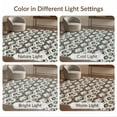thumbnail image 7 of ODIKA 4'x6' Ivory Geometric Diamond Washable Area Rug Traditional Scottish Plaid Zigzag Motifs With Interlocking Angular for Home Office, Under Desk, Non-Slip Chair-Friendly, Flatwoven, 7 of 7
