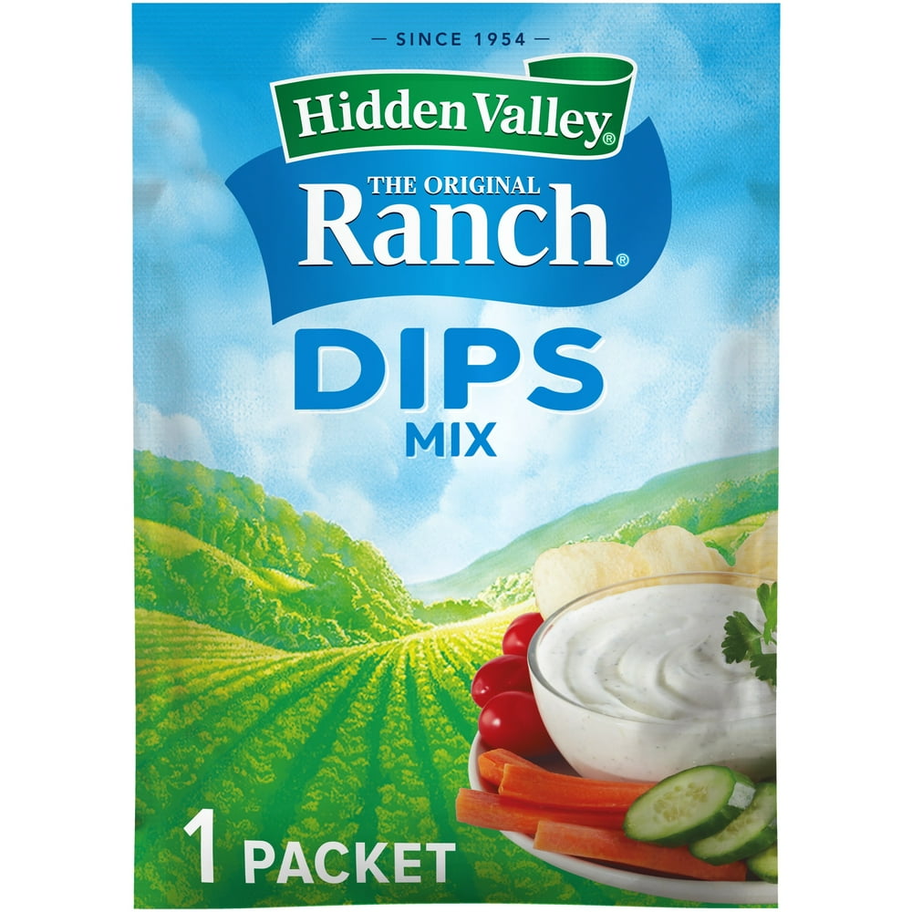 Hidden Valley Original Ranch Dips Mix Gluten Free 1 Packet Walmart