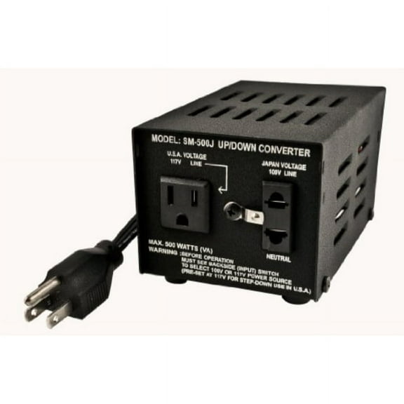 simran sm-500j japanese 500 watt step up/down voltage transformer converts japan 100 volt to 110 volt usa power or vice versa