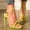 Yellow, variant on Women's Strappy Open Toe Stiletto Heel Sandals, Adjustable Ankle Strap High Heels, Glam Summer Shoes for Party, Wedding, Date Night Black 37