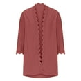 thumbnail image 7 of jiaxiM Summer Cardigans for Women Lightweight Open Front Cardigan Soft Draped 3/4 Sleeve Knit Hollow Out Top, 7 of 7