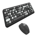 Fpwngl wireless keyboard and mouse combo 2 4g full size retro