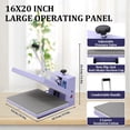 thumbnail image 2 of Bingirl 16 by 20 - Inch Stationary Manual Single - Display Single - Plate Heat Press Machine, 110V, 2 of 5
