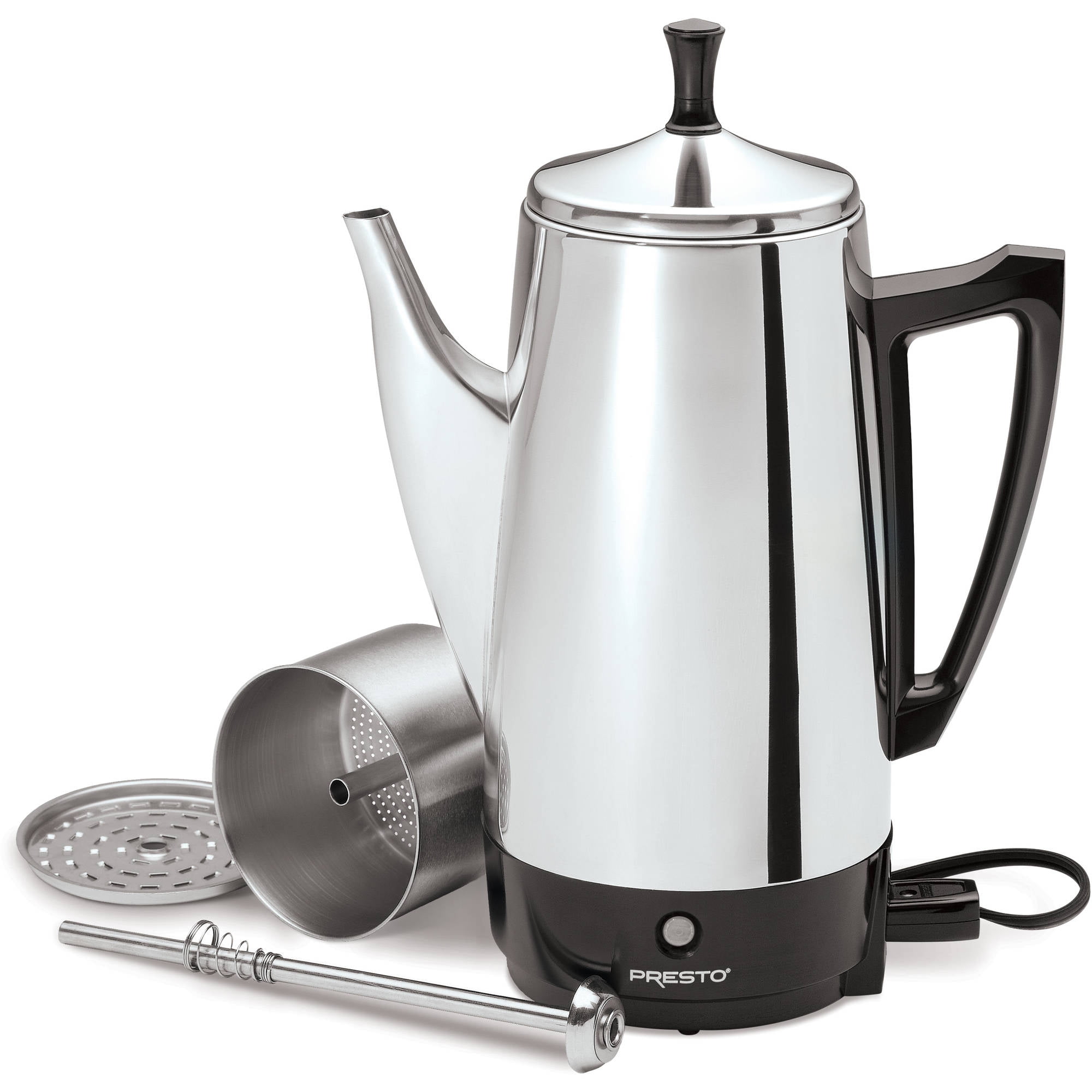 12-Cup Stainless Steel Coffee Percolator - Walter Drake
