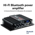 thumbnail image 4 of Amplificador USB Bluetooth 5.0 de 4 Canales y 12 V, Sonido Estéreo HiFi para Coche, Hogar, Ordenador y Música Sin Pérdidas., 4 of 5