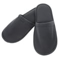 thumbnail image 6 of CRILSTYLEO 6 Pairs House Slippers for Guests Dark Grey Cloth Breathable and Disposable, 6 of 8